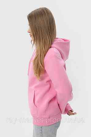 Худи женское базовое утепленное RAY BASIC розовое (U0401W-Pink) Киев
