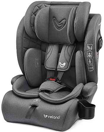 Автокрісло VELANO Flexo i-Size 76–150 см, ISOFIX + Top Tether/ремінь, grey Київ
