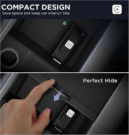 Карплей для авто с 2017г, переходник для преобразования штатного CarPlay в беспроводной, адаптер для iOS 10+ Киев