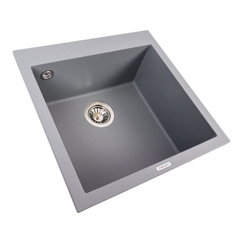 VALESO Гранітна мийка VALESO GALAX 5050 матова Сірий металік Коломыя - изображение 9
