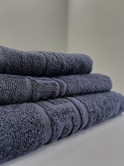 Махровий рушник Ideal Textile Greek 33х60 см темно-сірий (56860585) Чернівці - фото 4