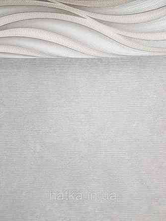 Шпалери вінілові на флізеліні метрові Sintra Edelina однотонні тонка смужка ефект розмитості сірі Київ