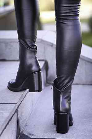 Жіночі черевики ARLEN чорні натуральна шкіра каблук 9см розміри 36р. 37р. (2990) Коломия