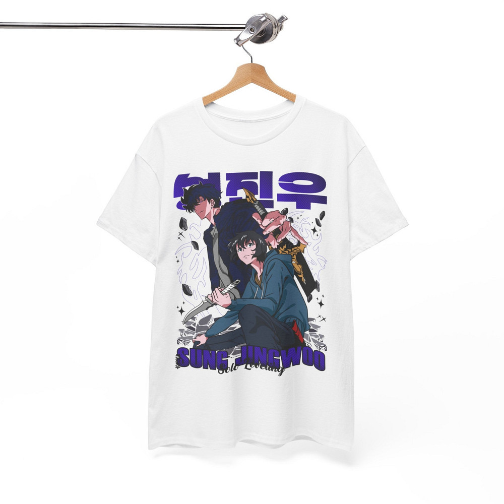 Футболка для хлопчика з аніме принтом Соло Левелінг Сунг Джінвоо оверсайз (зріст від 165 до 180) Чорний AnimeJ0194m Дніпро - фото 6