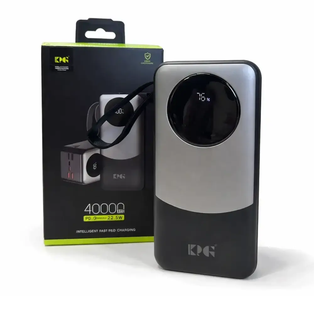 Зовнішній акумулятор Power Bank KP KPG-402X 40000 мАг 22.5Вт, QC 3.0, 4 USB, 2 Type-C, дисплей Одеса - фото 9