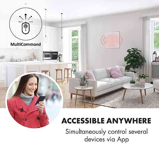 Інфрачервоний нагрівач Wonderwall Smart 60x60 см керування застосунком 360 Вт тижневий таймер IP24 360 Вт Рівне