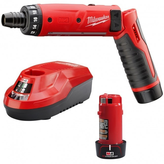 Отвертка аккумуляторная MILWAUKEE M4 D-202B, (+ заряд. устройство, 2 аккум.Х2Ач, в сумке для инструментов) Одесса - изображение 2