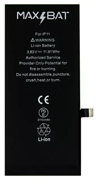 Акумулятор Apple iPhone 11 (3110 mAh) MaxBat Дніпро - фото 1