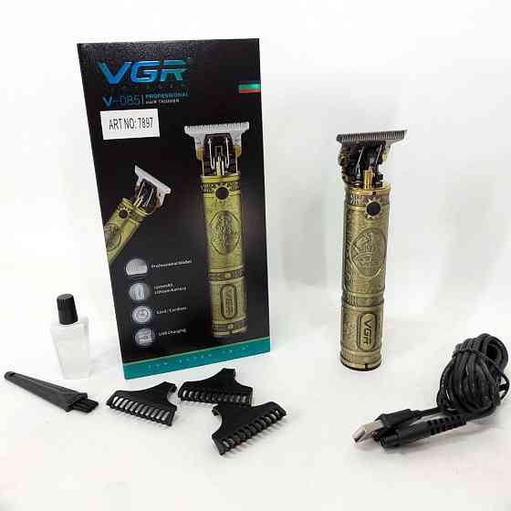 Профессиональный беспроводной триммер VGR V-085, Машинка для стрижки волос для профессионалов QR-67 Львов