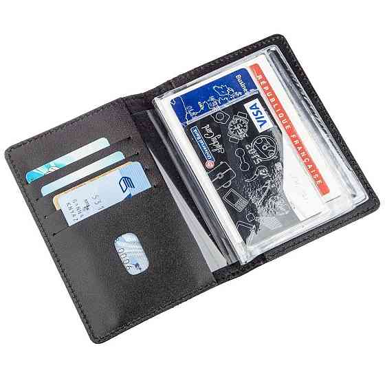 Большая обложка на водительские документы SHVIGEL 13985 Черная Киев