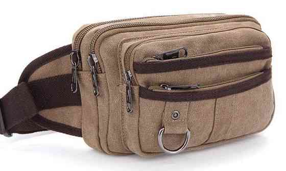 Бананка текстильна на пояс Vintage 20081 Хакі Київ