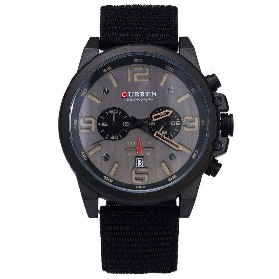 Годинник чоловічий наручний Curren Monreal Armor Black (2 ремінці) Київ - фото 1