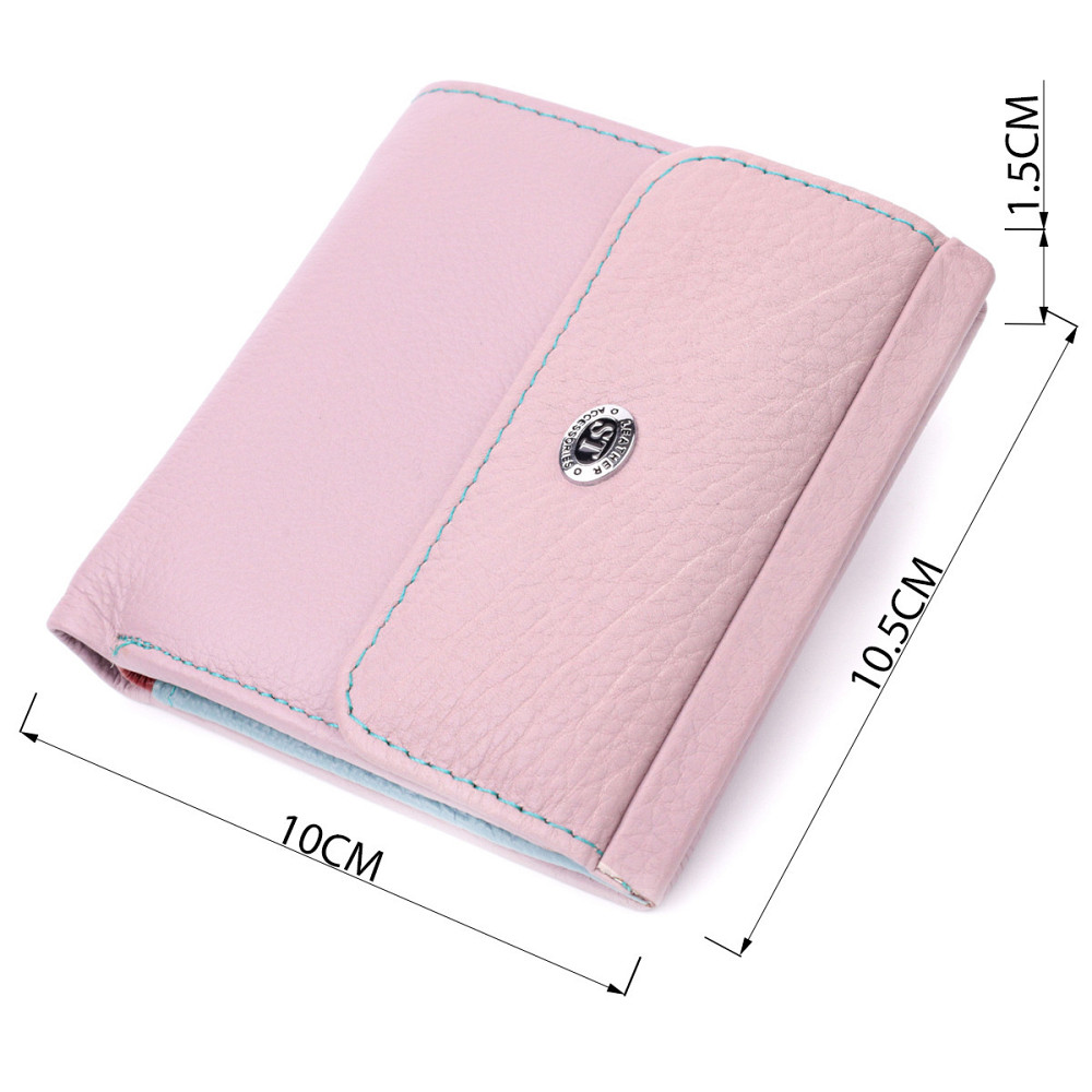 Гаманець для жінок середнього розміру з натуральної шкіри Бежевий (ST Leather) Київ - фото 7