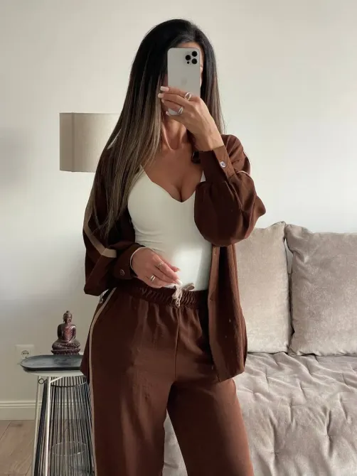 Женский костюм + брюки с полоской, лёгкий базовый комплект на каждый день Одесса - изображение 9