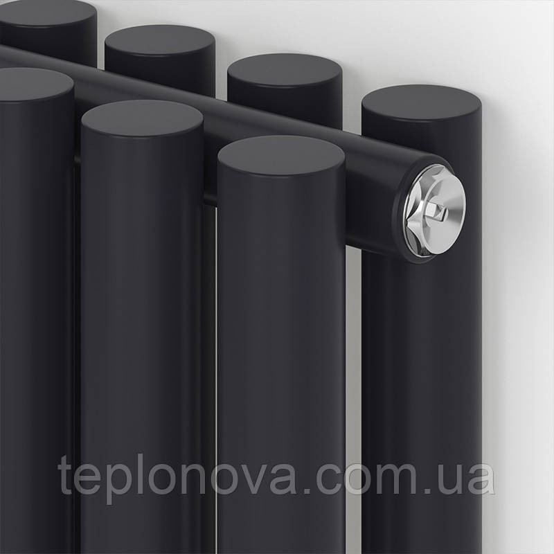 Дизайнерский радиатор 1800/295 (мм) черный мат IDEALE GLORIA (универсальное подключение) 12 5/1800/295 Черновцы - изображение 3