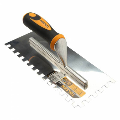 Затирка Tolsen нержавійка 280х120 мм зуб 10 мм Ерго ручка (41017) Винница - изображение 2