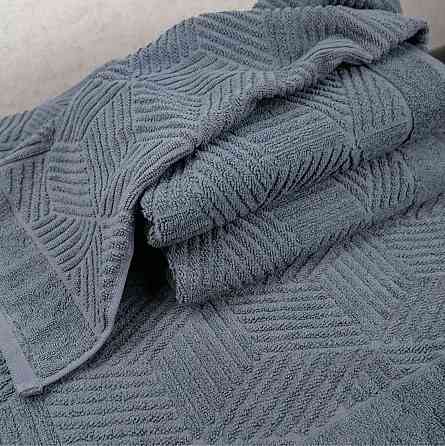 Комплект махрових рушників Уельс 3шт GM Textile 50х90см, 50х90см, 70х140см 500г/м2 (Темно-Сірий) Суми