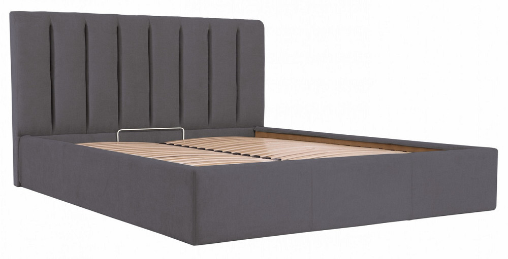 Кровать Sanam VIP 120 х 190 см Мисти Dark Grey С дополнительной металлической цельносварной рамой Темно-серый Днепр - изображение 10