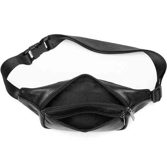 Бананка из кожи 14999 Vintage Черная Киев