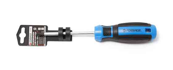 Отвертка крестовая магнитная PH2х100мм на пластиковом держателе Forsage F-7111002 Одесса