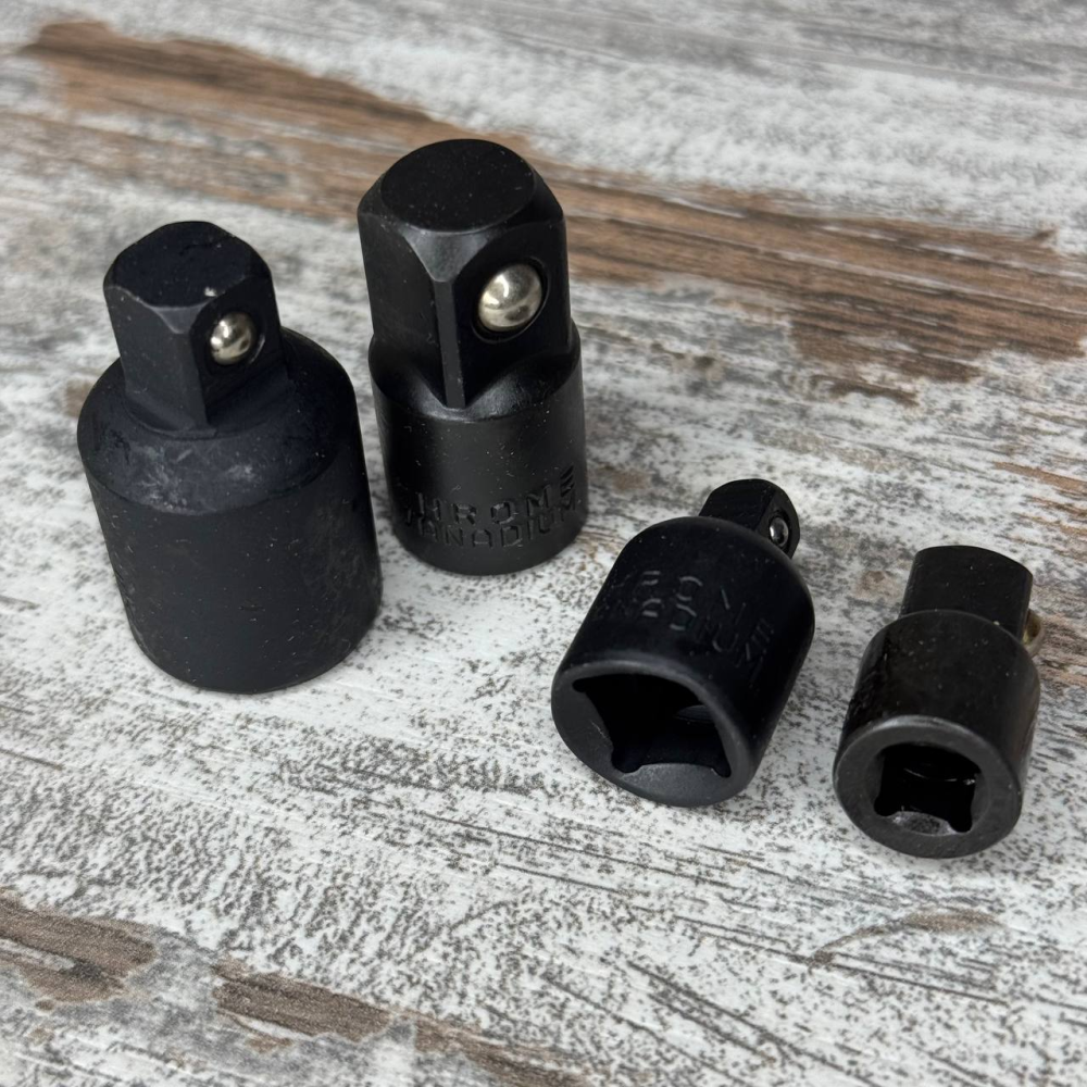 Набор переходников 4шт для торцевых головок, воротков и трещоток 60HRC сталь инструмент Киев - изображение 2