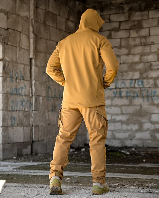 Демісезонний тактичний костюм софтшел DEMENTIOZ кайот ВТ6839 Одеса - фото 4