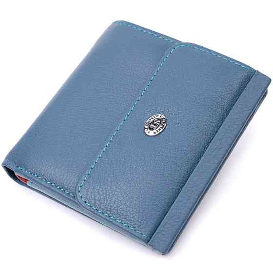 Стильный женский кошелек среднего размера из натуральной кожи ST Leather 19497 Бирюзовый Киев