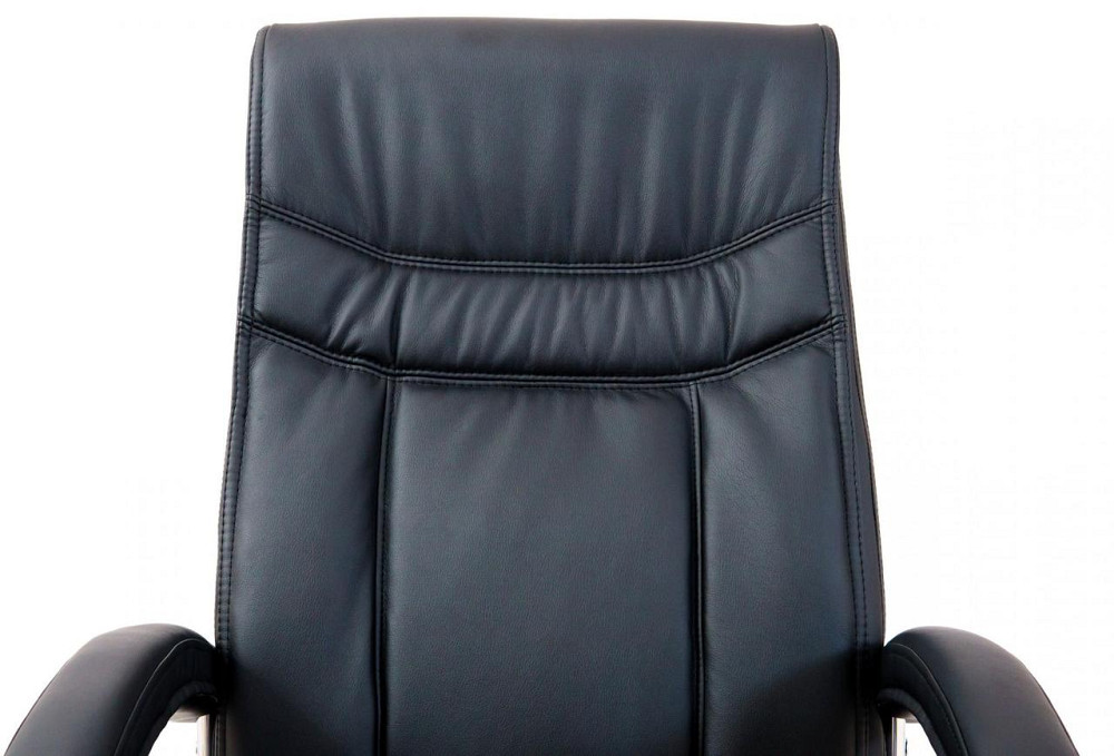 Офісне Крісло Керівника Richman Burgas Шкіра Комбо Lux Хром М3 MultiBlock Чорний Дніпро - фото 5