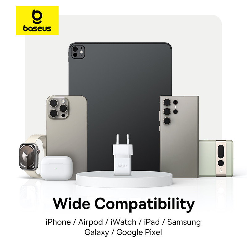 Зарядное устройство Baseus Palm 20W с кабелем USB-C Moon White Киев - изображение 3