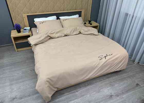 Комплект постільної білизни Сатин, Євро 200х230 Таш (88-156) Київ