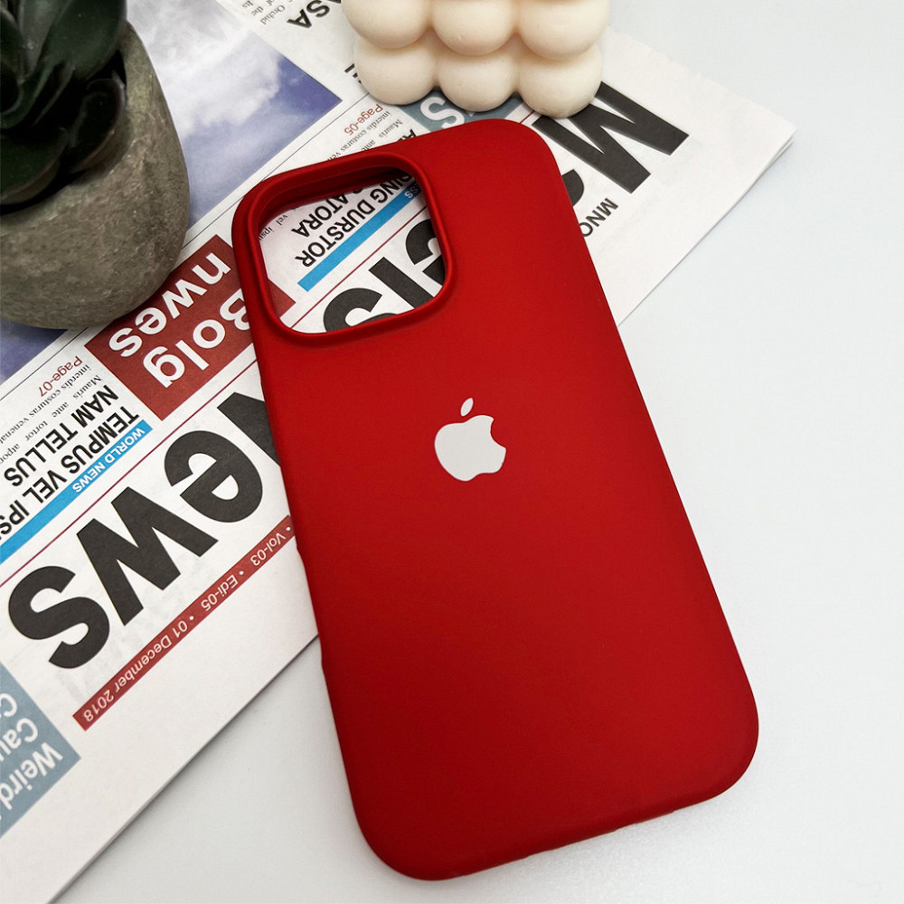 Чохол для смартфона Silicone Full Case AA Open Cam for Apple iPhone 16 Pro Max 20,China Red Киев - изображение 4