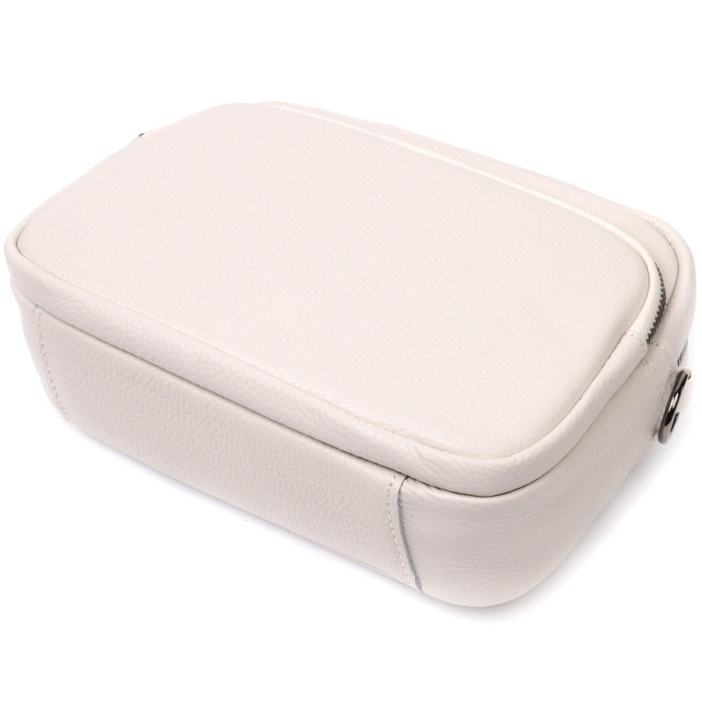 Стильная женская сумка кросс-боди из натуральной кожи Vintage 22295 Белая Киев - изображение 3