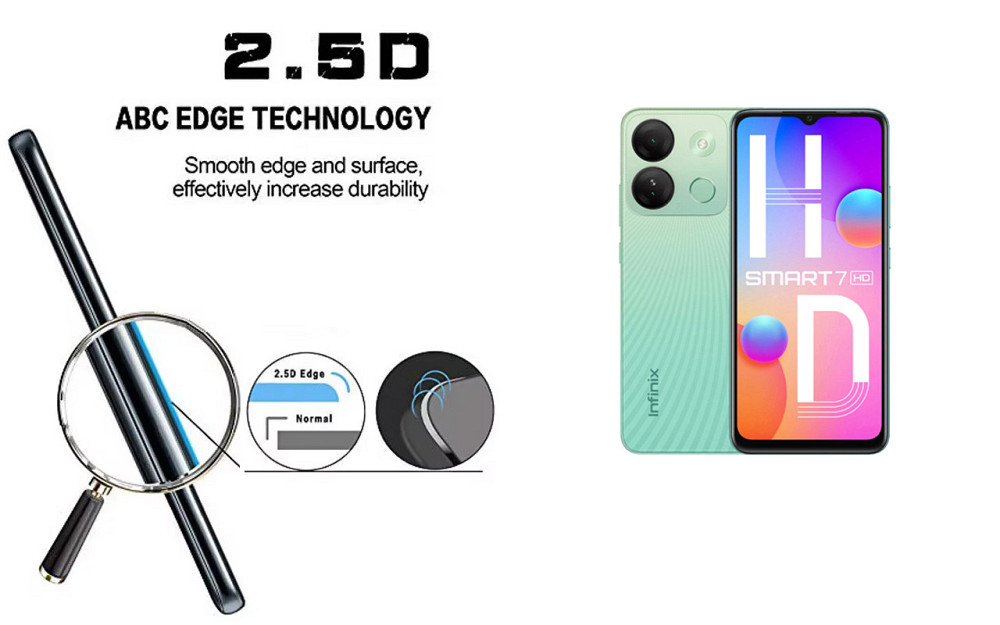 Защитное стекло ArmorGlass для Infinix Smart 7, Smart 7 HD, Smart 7 Plus – устойчивое к царапинам и ударам Киев - изображение 2