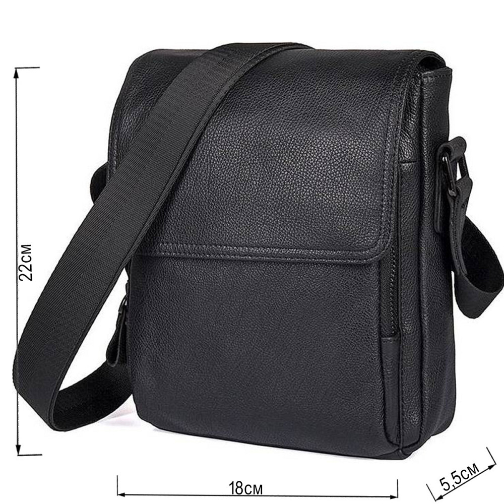 Сумка Vintage 14545 из натуральной кожи Черная Киев - изображение 3