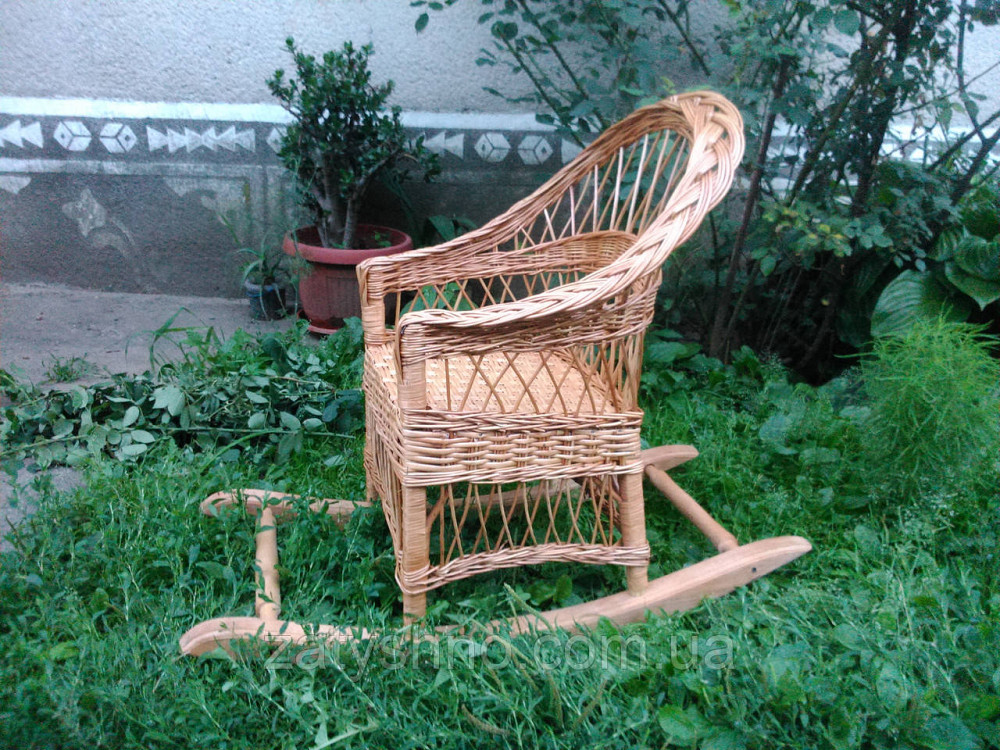 Дитяче плетене крісло гойдалка Київ - фото 3