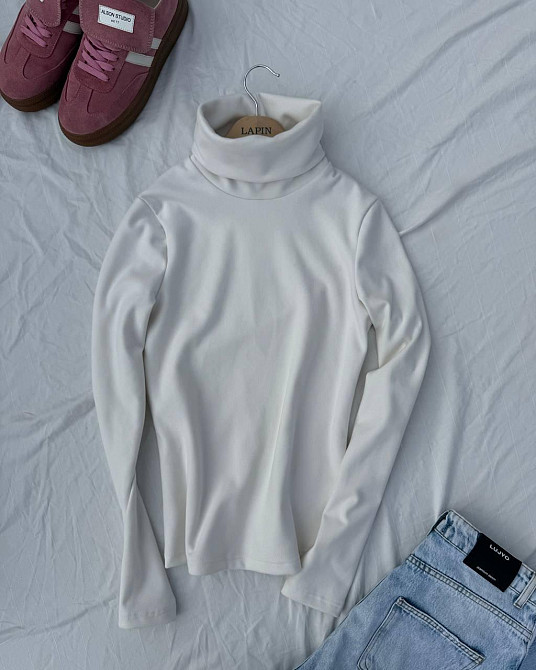 Жіночий базовий гольф із турецької пуми Білий Одеса - фото 1