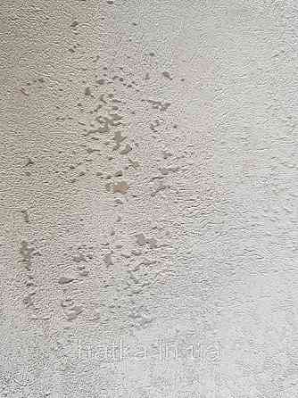 Шпалери вінілові на флізеліні Marburg City glam1.06x10 під штукатурку бетон біло- молочні прожилки срібла 32312 Київ
