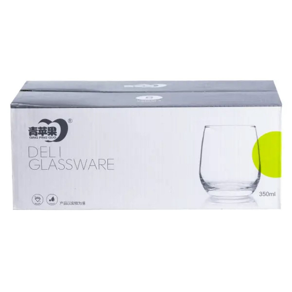 Набір склянок 6 штук по 350 мл скляний прозорий HP559 Коломыя - изображение 4