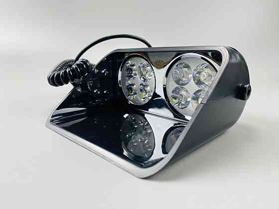 Маячок проблисковий автомобільний S8 стробоскоп мигалка 9-80V 8 led діодів білий спалах (під скло) Мукачево