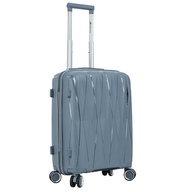 Валіза поліпропіленова MADISSON 51103 мала 55 см сіро-синя Київ - фото 12