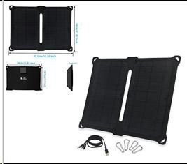 Сонячна зарядна панель IP67 14W 2xUSB (X001I24TLX) Київ - фото 3