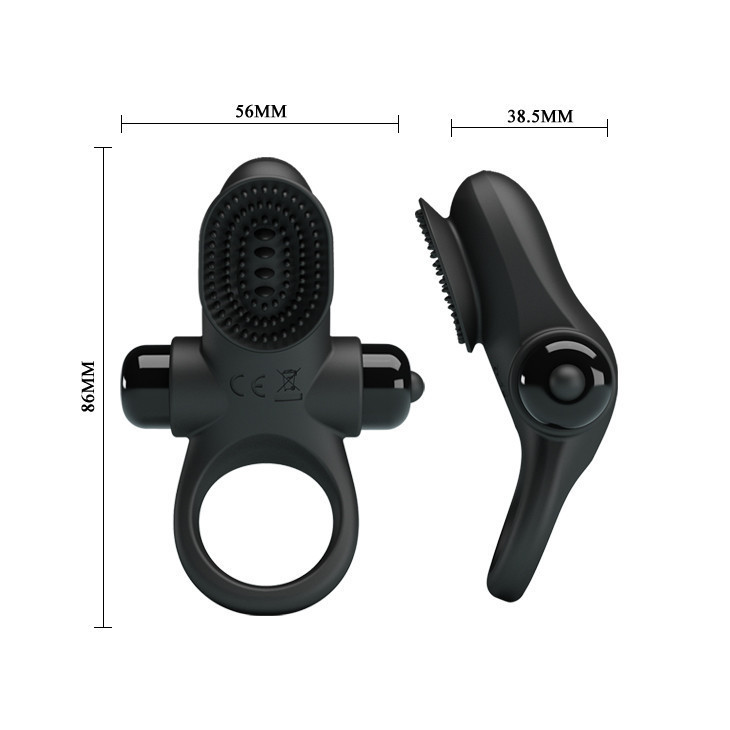 Эрекционное кольцо - Pretty Love Vibrant Penis Ring II Black Sex Aura Киев - изображение 5