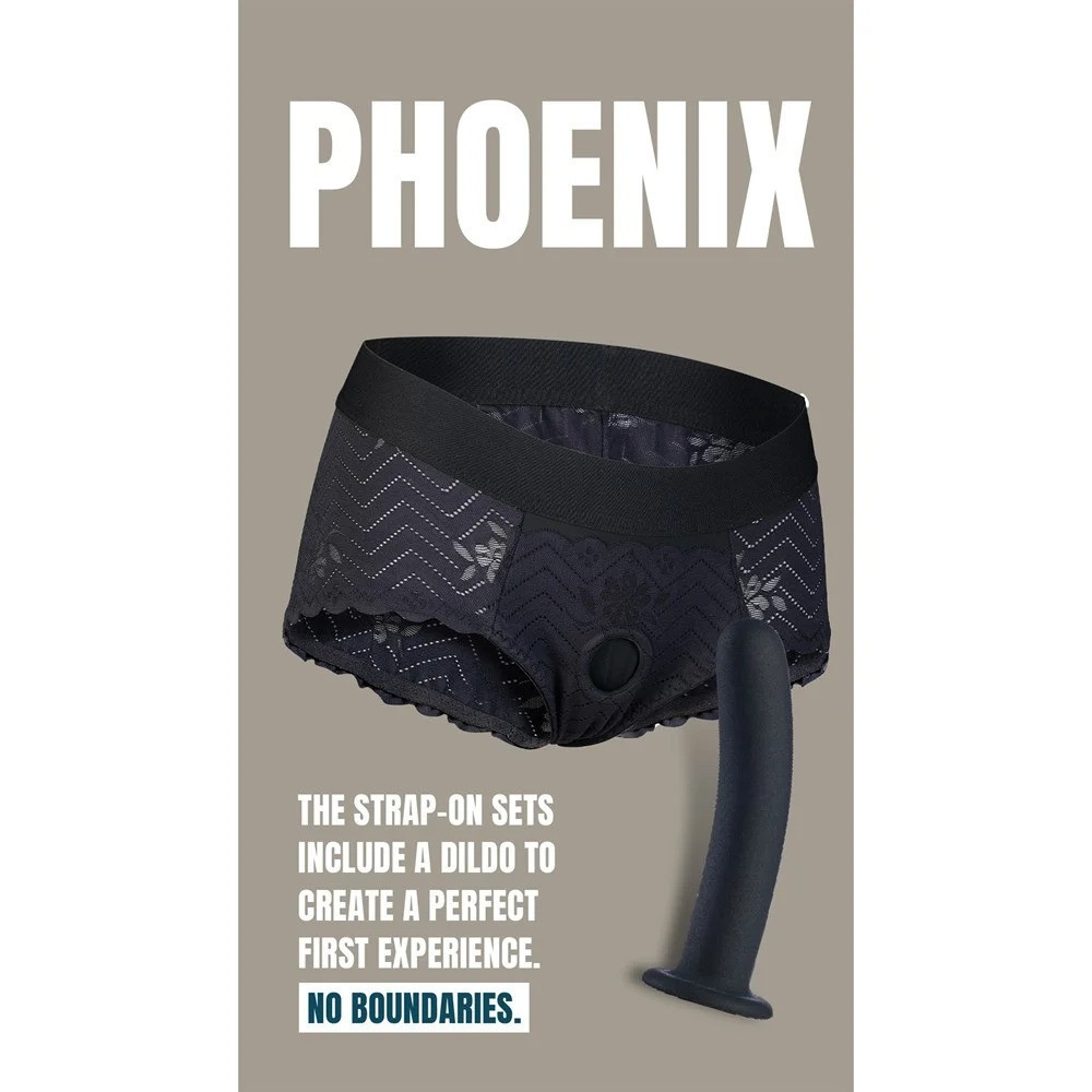 Страпон на кружевных трусиках Dream Toys Bold Phoenix, S, черный, 15,5 × 3 см Sex Aura Киев - изображение 10