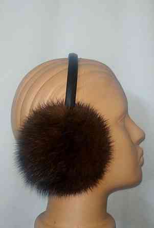 Наушники меховые норковые Шоколадный Харьков