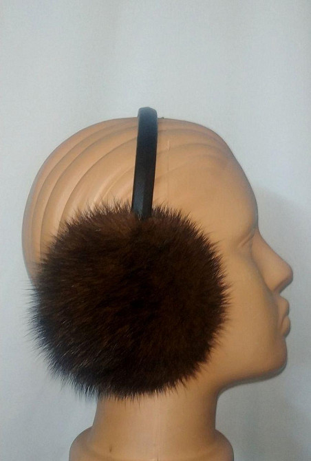 Наушники меховые норковые Шоколадный Харьков - изображение 2