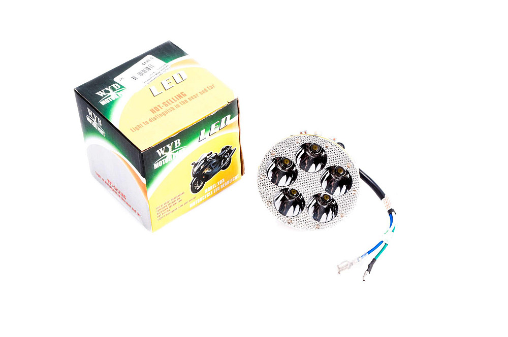 Модуль світлодіодний (5 діодів, RGB-підсвічування, Ø80mm) GJCT Київ - фото 1