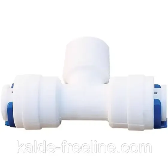 Трійник для зворотного осмосу 1/4"QC-3/8"НР-1/4"QC (DCC-007B) Харків