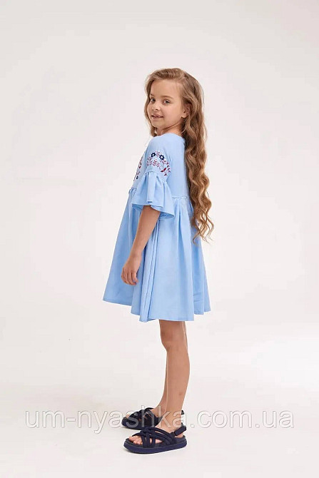 Дитяче вишите плаття "Зайчики" Кривий Ріг - фото 3