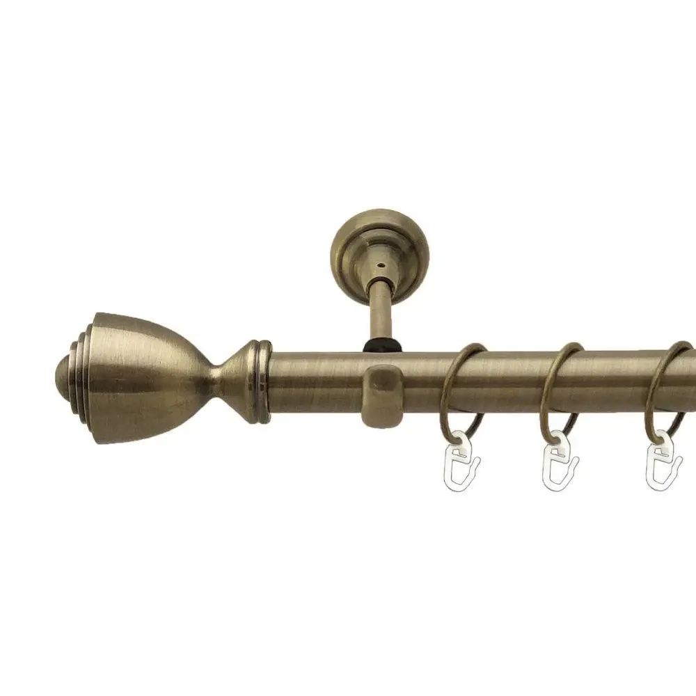 Карниз Orvit Палаціо металевий однорядний відкритий Антик 25 мм 160 см (4224006) Львів - фото 1