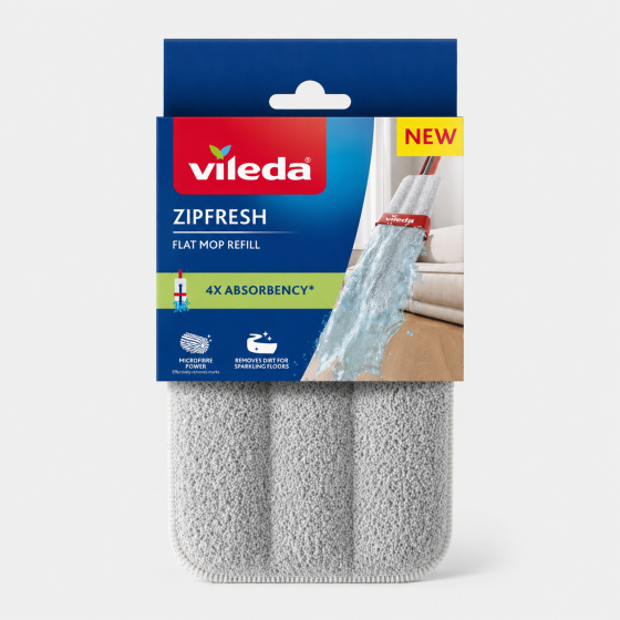 Змінна насадка для швабри Vileda Zipfresh із мікрофібр Київ
